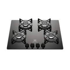 ELECTROLUX - Cocina Empotrable a Gas Electrolux ETGZ24F0EPUB 60 cm con 4 Hornillas y Vidrio Templado Negro