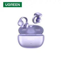UGREEN - Audífonos HiTune S3 Bluetooth 5.4 Protección IPX5 Cancelación Ruido Diseño Clip Batería 30H