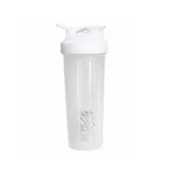 GENERICO - Tomatodo Shaker Deportivo Con Bola Mezcladora Para Proteína Y Batidos - Blanco