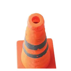 GENERICO - Cono Seguridad Vial De Emergencia Retractil Cintas Reflectivas