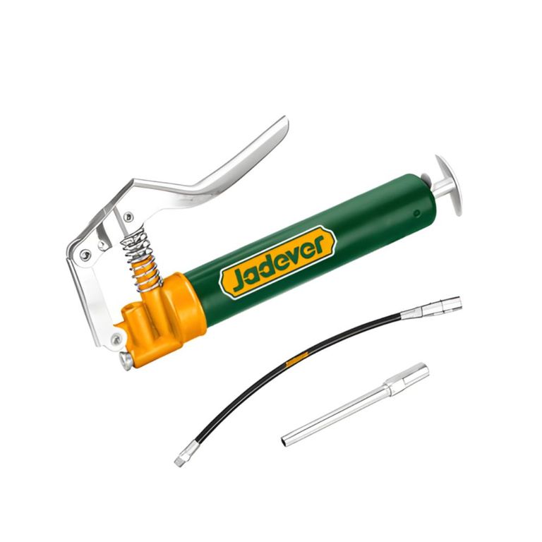 Pistola Engrasadora 120CC Acero + Aluminio con Accesorios Jadever JDGG1412