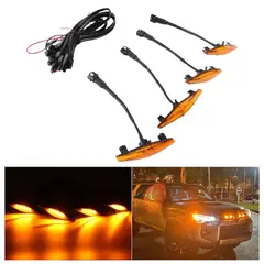 JET - Set Luces Led Para Parrilla 4pcs Ambar 12-24v