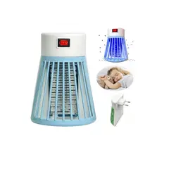 GENERICO - MINI LAMPARA MATA MOSQUITOS ELECTRICOS CELESTE