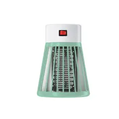 GENERICO - MINI LAMPARA MATA MOSQUITOS ELECTRICOS VERDE AGUA