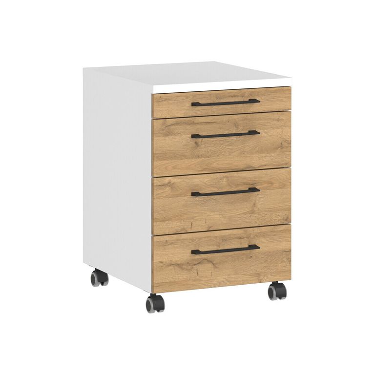 Archivador Moderno Sooha Blanco y Marrón R&R MUEBLES