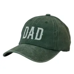 GENERICO - Gorra Vintage Casual para Hombre Color Verde botella con Bordado Ecológico DAD