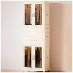 GENERICO - Ropero Con 2 Cajones de 158cm Blanco