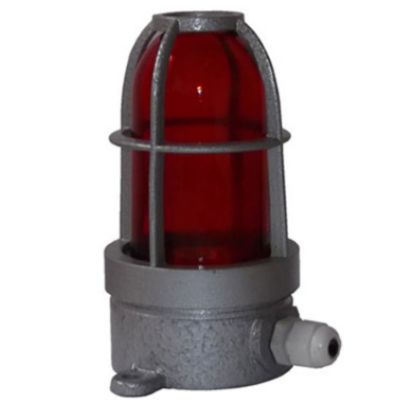 FANAL RECTO ROJO DE 40W HERMÉTICO IP65 NO INCLUYE LÁMPARA