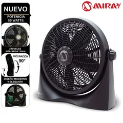 MIRAY - Ventilador Circulador Miray 16 VMC-1058 Negro