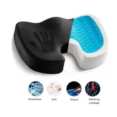 OEM - Cojín Asiento Ortopédico Espuma Viscoelástico con Gel