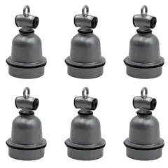 GENERICO - 6 Sockets de Porcelana E27 Para Foco Infrarrojo