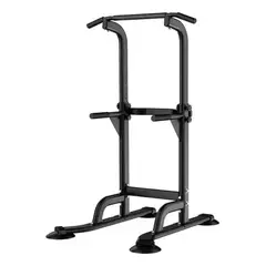 EASY FIT - Torre Multifuncional Ejercicios Dominadas Color Negro