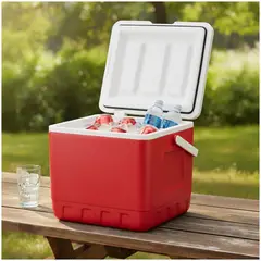 GENERICO - Cooler 20 Litros Basa YcePro Poliuretano Con Aislamiento Térmico Interno - Rojo