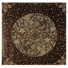 MAGE DISTRIBUTION - Mandala Manta Sábana para Playa Cangrejos Beige de Algodón