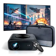 OWLENZ - Proyector Smart SD550 Enfoque Automático + Ecran 120 Pulgadas + Puntero Láser + Bolso de Transporte