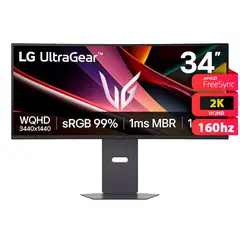 LG - Monitor LG UltraGear 34G600A 34 Curvo QHD 160Hz FreeSync Premium