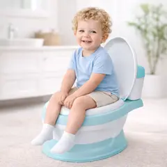 CERDITA - BACIN PARA BEBE DE ENTRENAMIENTO MODELO INODORO CELESTE