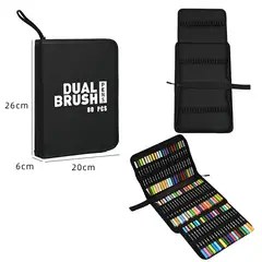 GENERICO - PLUMONES DUAL BRUSH 80 COLORES