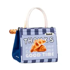 TIOZONEY - Bolsa térmica de lonchera - Azul