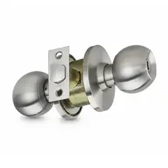 CANTOL - Chapa Cerradura de Pomo Bola para Baño Acero Inoxidable Cantol