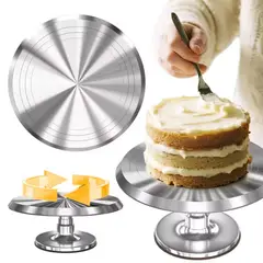 ELMEJORPRECIO - Base Giratoria para Tortas de Aluminio