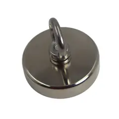 GENERICO - Imán Neodimio Circular 48mm con Argolla para Rescate