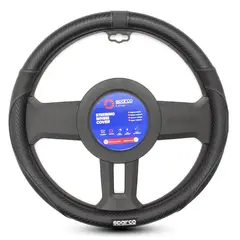 SPARCO - Forro Cubre Volante Premiun Con Placa De Metal Universal