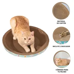 INSPIRA MARKET - Rascador Redondo para Gatos 40 x 40 cm