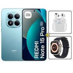 XIAOMI - Xiaomi Redmi Note 15 Pro 5G 512GB Azul + Audifonos + Smartwatch REGISTRADO
