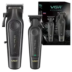 OEM - Máquina Corta Pelo Profesional + Trimmer Barba Inalámbrico USB VGR