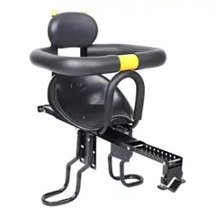 BLLOQ - Silla Frontal De Bicicleta Para Niños Y Bebes - 25kg Negro