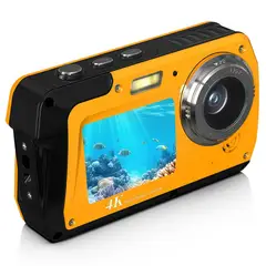 RENVMEXY - Cámara 4K Impermeable con Doble Pantalla y 56MP ¡Captura Tus Aventuras Bajo el Agua