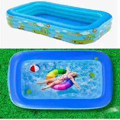 GENERICO - PISCINA INFABLE RECTANGULAR FAMILY POOL  PARA NIÑOS