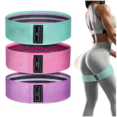 GENERICO - Set x3 Bandas de Resistencia Elásticas de Tela