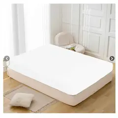 GENERICO - SABANA SÁBANA DOS PLAZAS COLOR BLANCO CON ELASTICO 2000 HILOS ALGODON