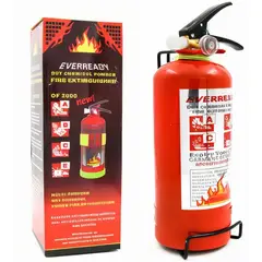 JET - Extintor Polvo Químico Seco Con Base De Metal Para Emergencia 1Pcs