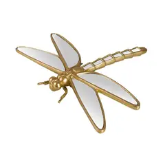 GENERICO - Adorno Decorativo Libélula Color Dorado - Adorno Elegante para Sala Regalo Ideal