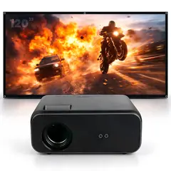 OWLENZ - Proyector Smart Owlenz SD550 Enfoque Manual + Ecran 120 Pulgadas Blanco