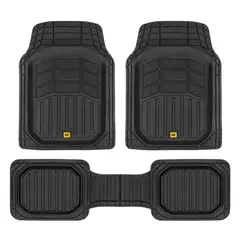 CAT - Piso Original Modelo Plato Hondo Universal Negro 3Pcs