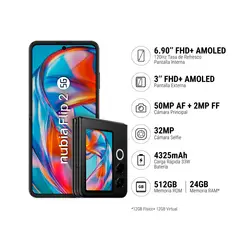 ZTE - ZTE NUBIA FLIP 2 12+512GB - NEGRO