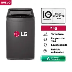 LG - Lavadora de lavado Rapido y Carga Superior 9 Kg WT9BVTB