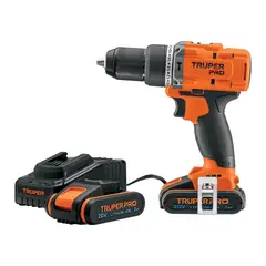 Truper - Taladro Percutor 20V + 2 Baterias 2 Ah + Cargador Truper