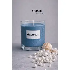 LUMMOS - Ocean Breeze - Vela Aromática de Cera de Soya Poseidón 200g