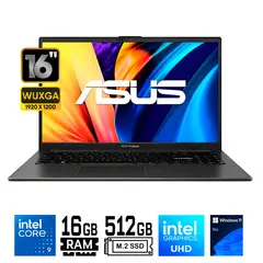 ASUS - LAPTOP ASUS VivoBook X1605VAPBF-MB236 Intel Core 9 270H Ram 16GB SSD 512GB 16"WUXGA Win 11.