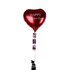 VI REGALANDO AMOR - Globo Helio Corazón Happy Valentine’s + 3 Fotos