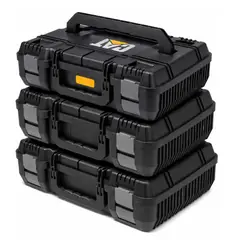 CAT - MALETA APILABLE USO RUDO CAJA DE HERRAMIENTAS DA41001 3 UNIDADES CAT