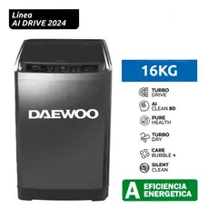 DAEWOO - Lavadora 16 kg - Gris Oscuro