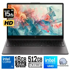 HP - Laptop HP 250R G10 INTEL CORE 5 120U, 15.6"HD, Ram 16GB RAM 512 SSD, FreeDos.