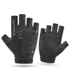 Rockbros - Guantes ROCKBROS S202 Gris Ciclismo Moto Antideslizante