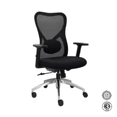 ALTHEA CONFORT - Silla Ergonómica Bug Gerente Aluminio Negro Althea Confort